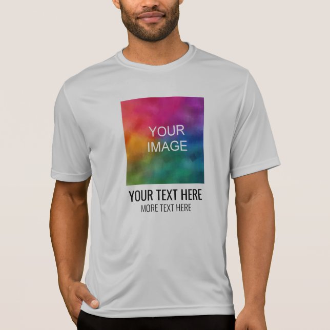 Add Your Image Text Here Template Mens Sport T-Shirt (Front)