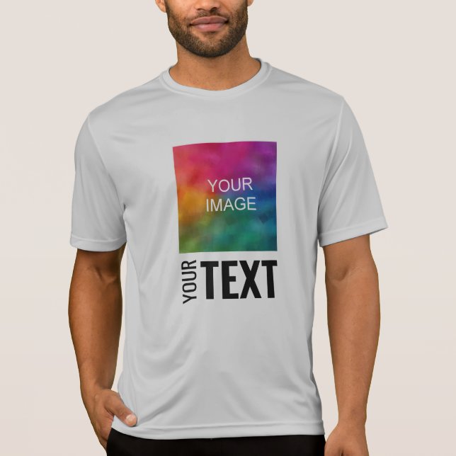 Add Your Image Text Here Template Mens Sport T-Shirt (Front)