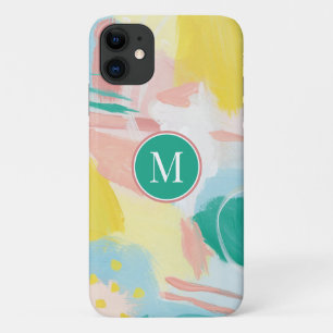 Add Your Initial   Fresh Face Abstract Case-Mate iPhone Case
