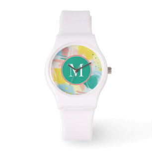 Add Your Initial   Fresh Face Abstract Watch