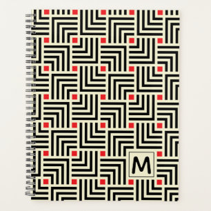 Add Your Initial   Geometric Lines Pattern Planner