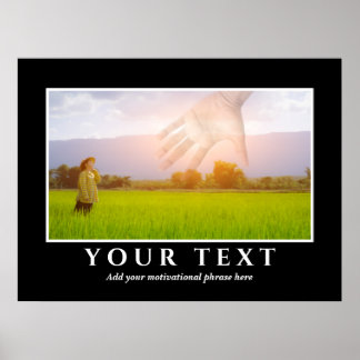 Add Your Inspirational Text Photo Poster