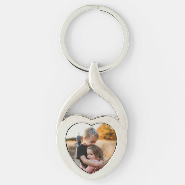 Add Your Kids Photo Custom Keepsake  Key Ring (Front)