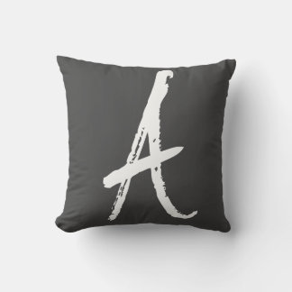 Add Your Letter A Throw Pillow Cushion
