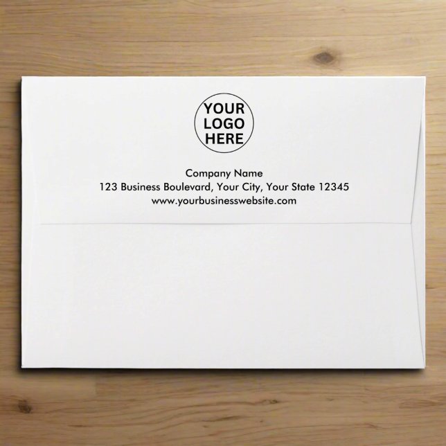 Add Your Logo & Address Here Professional White  Envelope (Creator Uploaded)