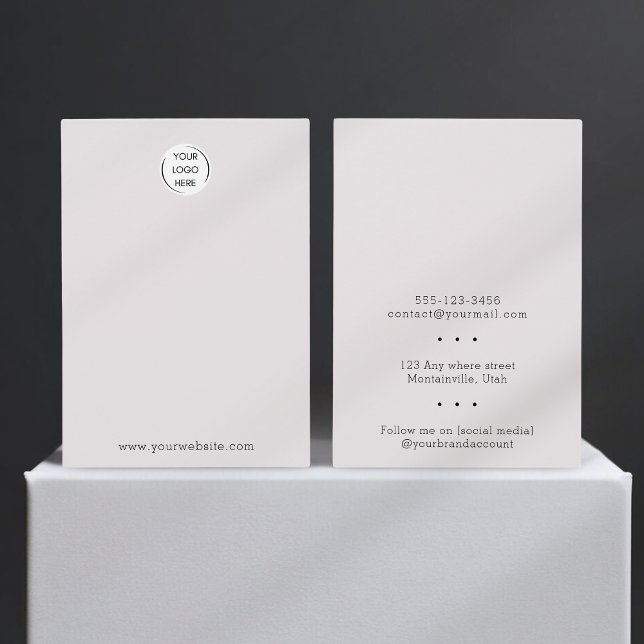 Add your logo All-in-one Jewellery Display Card (Creator Uploaded)