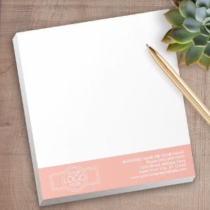 Add Your Logo and Business Contact - Pastel Notepad