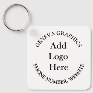 Add Your Logo and Business Information Key Ring