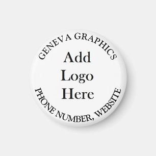 Add Your Logo and Business Information Small Magnet