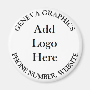 Add Your Logo and Business Information Small Magnet