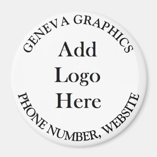 Add Your Logo and Business Information Small Magnet