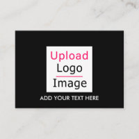 Add Your Logo and Custom Text Business Chic Black