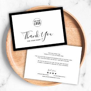 Add Your Logo and Editable Border Colour Thank You