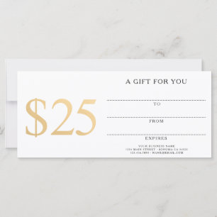 Add Your Logo Beauty Gift For You Certificate Gold