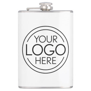 Add Your Logo Business Corporate Modern Minimalist Hip Flask