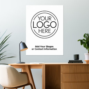 Add Your Logo Business Corporate Modern Minimalist Poster