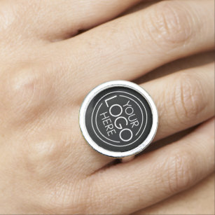 Add Your Logo Business Corporate Modern Minimalist Ring