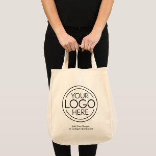 Add Your Logo Business Corporate Modern Minimalist Tote Bag