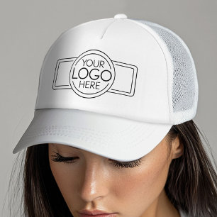 Add Your Logo Business Corporate Modern Minimalist Trucker Hat
