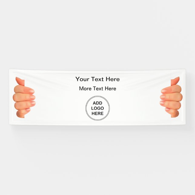 Add Your Logo Business Promotional Banner (Horizontal)