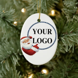 Add Your Logo Christmas Holiday Ceramic Tree Decoration