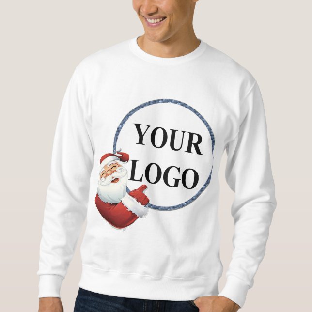 Add Your Logo Christmas Holiday Sweatshirt (Front)