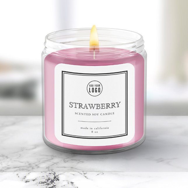 Add Your Logo Classic Black Border Product Label (Creator Uploaded)