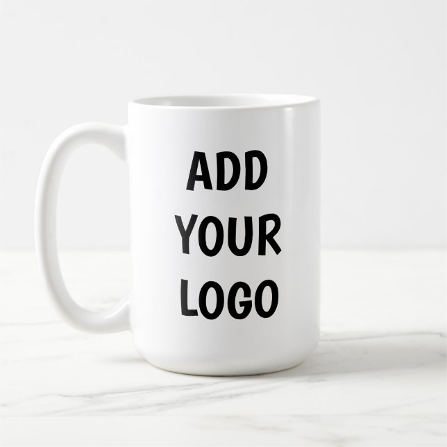 ADD YOUR LOGO COFFEE MUG (Left)