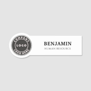 Add Your Logo Corporate Employee Personalised Name Tag