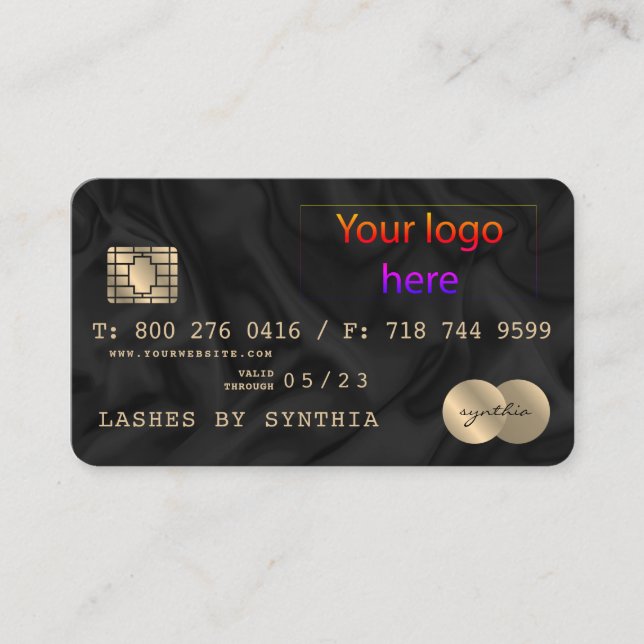 Add Your Logo Credit Card Style (Front)