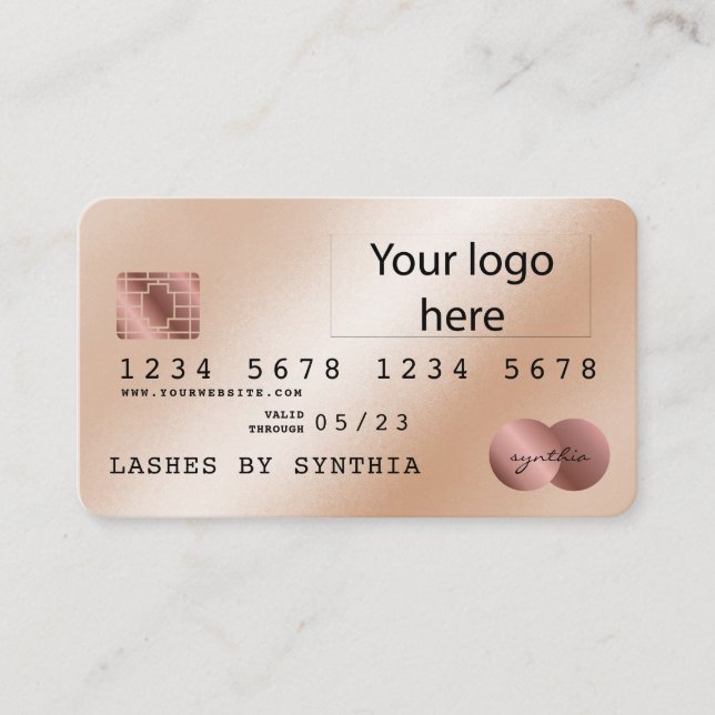 Add Your Logo Credit Card Style (Front)