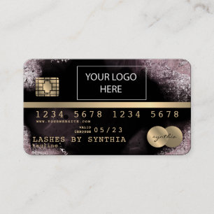 Add Your Logo Credit Card Styled Gold and Black