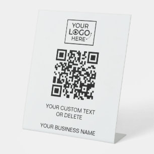 Add Your Logo Custom Business Promotional  Pedestal Sign