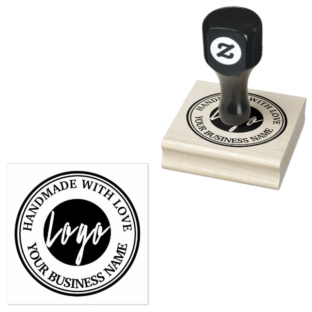  Add Your Logo Custom Rubber Stamp (Stamped)