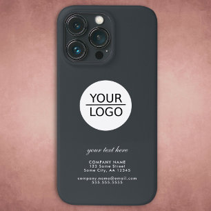 Add your Logo Custom Text Company Grey iPhone 13 Pro Case