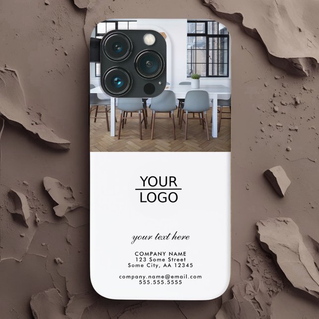 Add your Logo Custom Text Company Photo Case-Mate iPhone Case (Creator Uploaded)