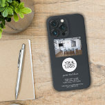 Add your Logo Custom Text Company Photo Grey iPhone 13 Pro Case<br><div class="desc">Elegant Add your Logo with Custom Text Company Photo Grey iPhone Cases. Add your logo,  photo and customise the text,  company name,  address and contact information.</div>