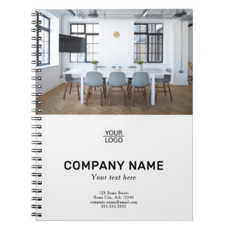 Add your Logo Custom Text Promotion Photo Notebook