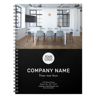 Add your Logo Custom Text Promotion Photo Notebook