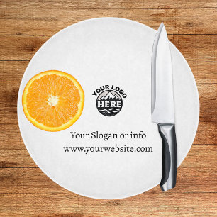 Add your logo custom Text Promotional Circle  Cutting Board