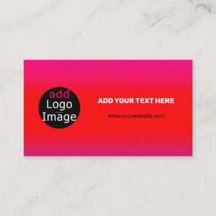 Add Your Logo Customisable Business Magenta Enclosure Card