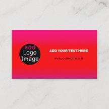 Add Your Logo Customisable Business Magenta 