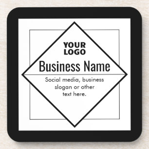 Add Your Logo Customisable Template Coaster