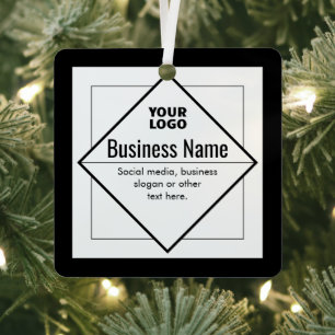 Add Your Logo Customisable Template Metal Tree Decoration