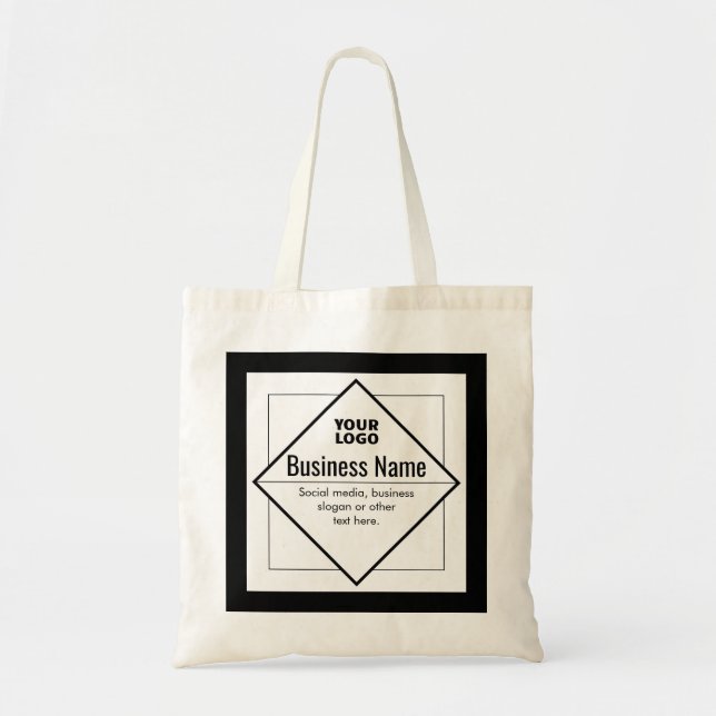 Add Your Logo Customisable Template Tote Bag (Front)