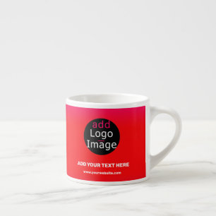 Add Your Logo Customizable Business Magenta   Espresso Cup