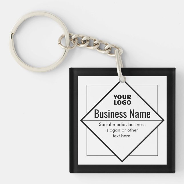 Add Your Logo Customizable Template Key Ring (Front)