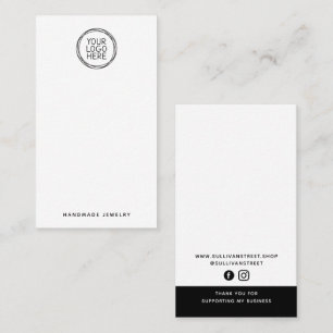 Add Your Logo Earring Display Card