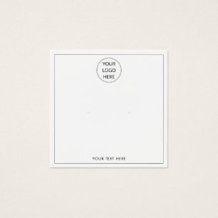 Add Your Logo Earring Display Card