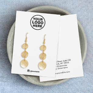 Add Your Logo Earring Display Social Networking